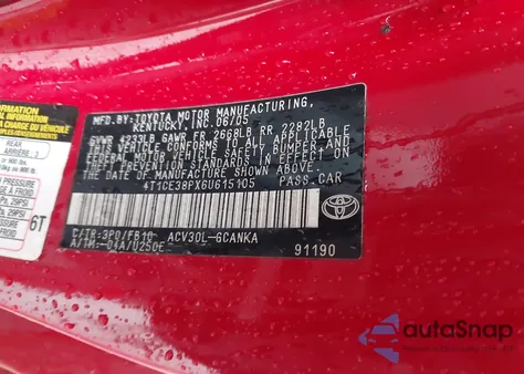 2006 Toyota Camry Solara Se z USA, uszkodzony, nr VIN 4T1CE38PX6U615105